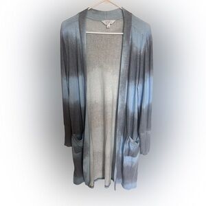 Market & Spruce Blue and Gray Cardigan